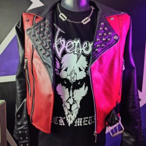 Chamarra punk taches