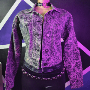 Chaqueta Denim Skulls Grey