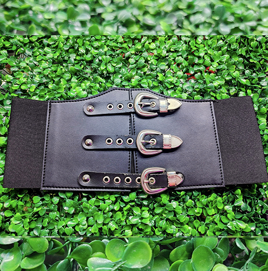 Cinturilla negra con tres correas ajustables