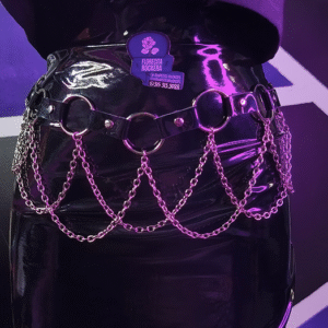 Correa remaches aros y cadenas