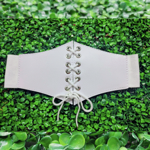 Cinturilla Blanca con cordón tipo corsé